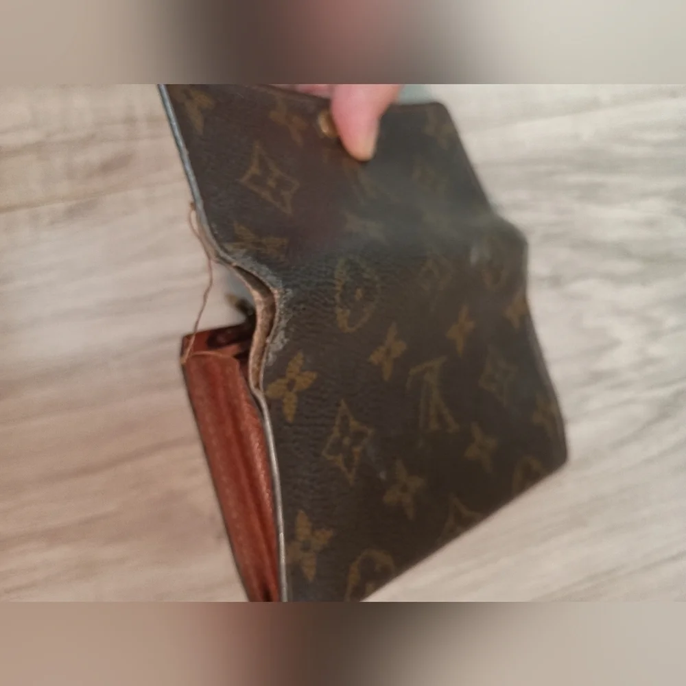 Authentic Louis Vuitton Monogram Canvas Wallet - Brown